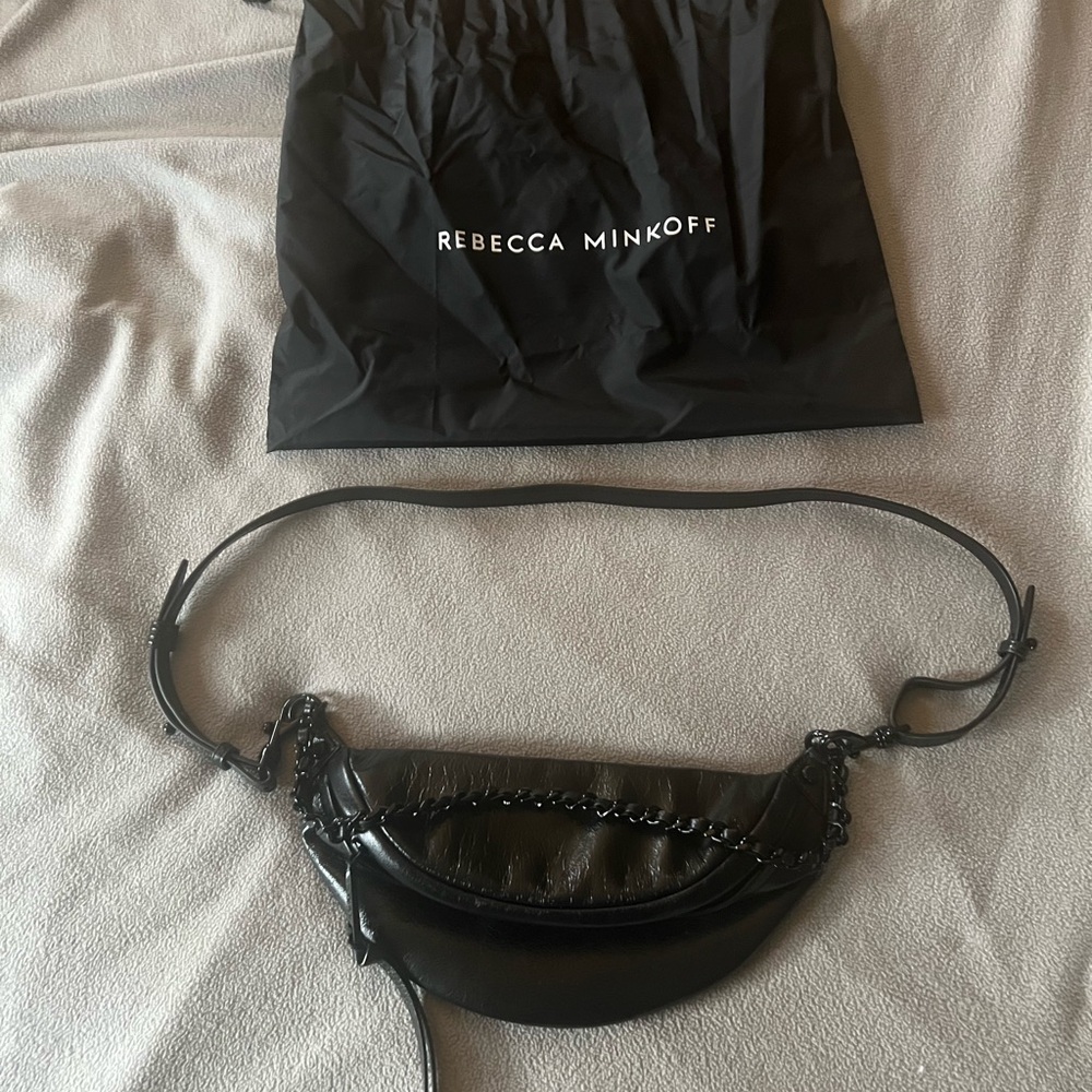 Rebecca Minkoff Black Chain Accent Bag